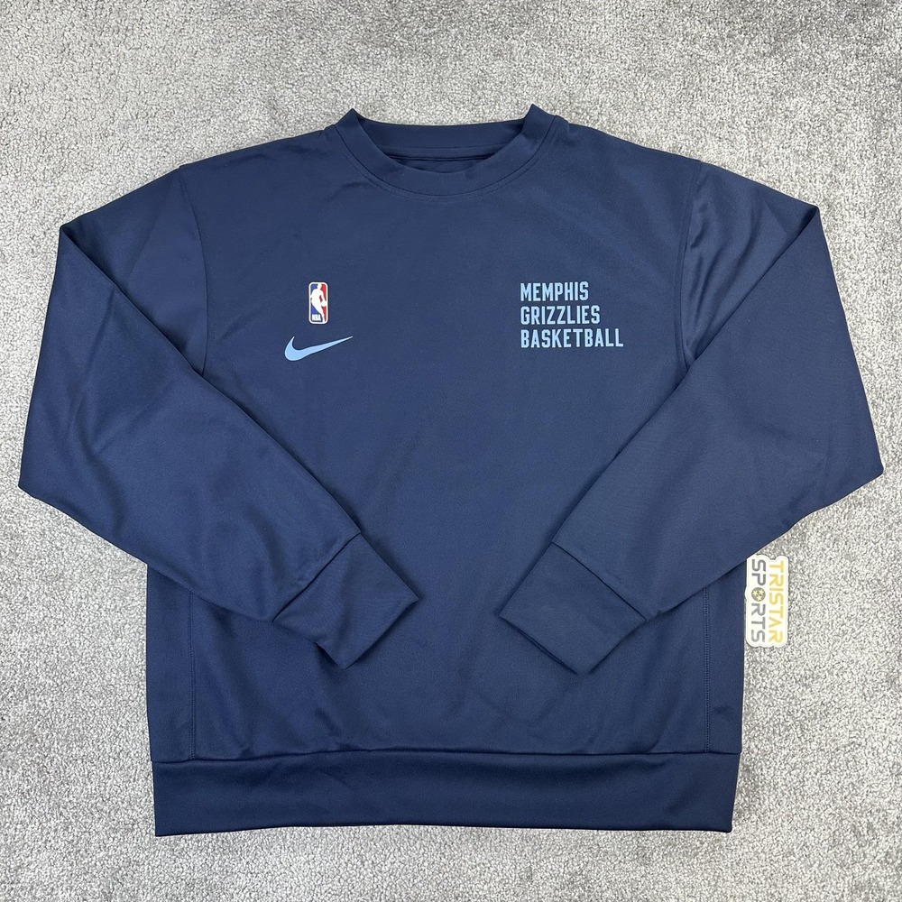Memphis Grizzlies Sweatshirt Mens Medium Blue NBA Basketball Nike Crewneck